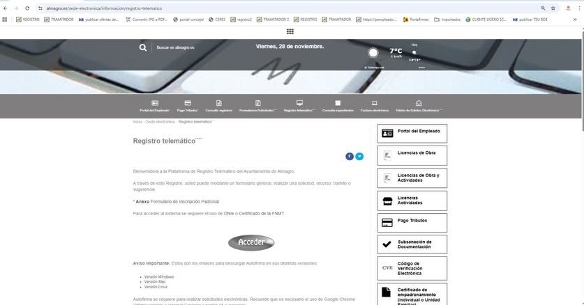 El Ayuntamiento de Almagro mejora trámites electrónicos para obras y actividades