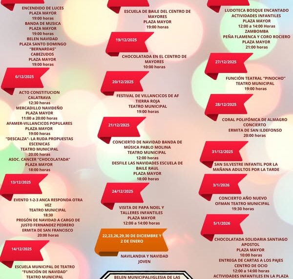 Disfruta la Magia Navideña en Almagro: Música, Teatro y Tradiciones