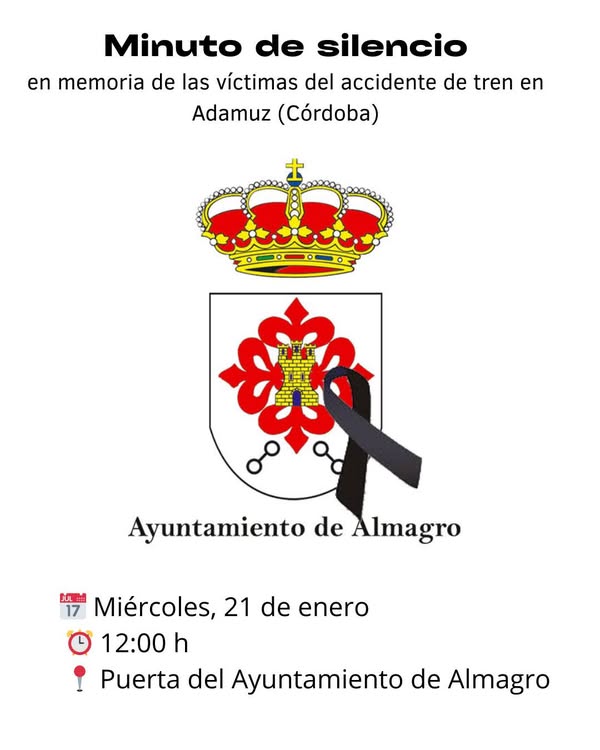 Minuto de silencio por las víctimas del accidente de tren en Adamuz - 615813062 955808060106541 5338078114878280440 n