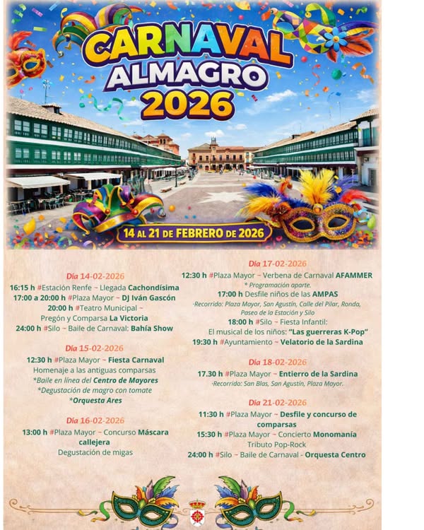 Almagro Inicia el Carnaval 2026 con Colorido y Tradición tras los Santos Viejos - 628450013 969835108703836 741965729760745329 n
