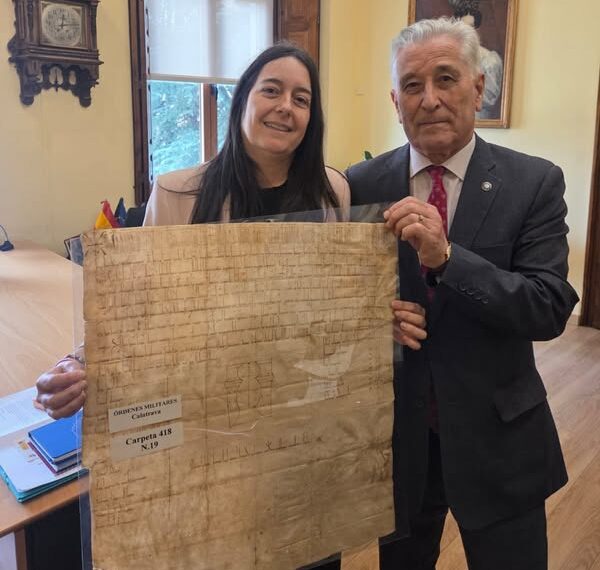 Almagro gestionará exhibición del documento fundacional de la Orden de Calatrava en septiembre