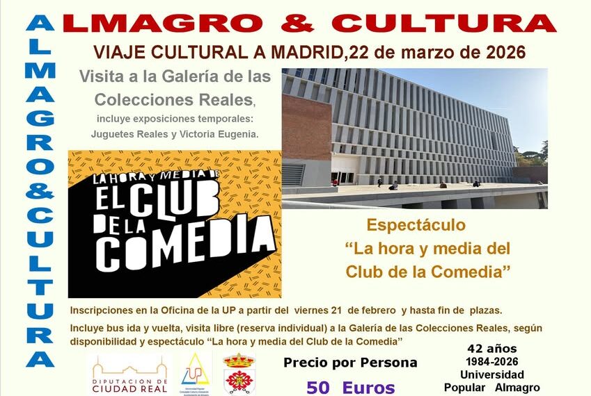 Viaje Cultural a Madrid: Arte y Comedia con la Universidad Popular de Almagro