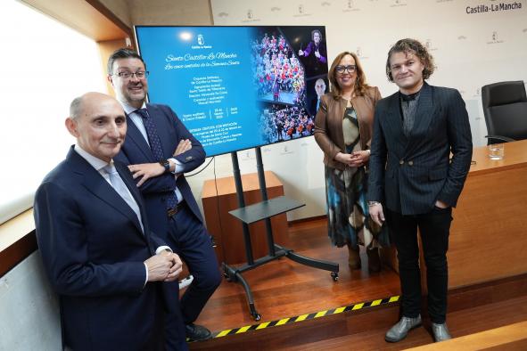 El Gobierno regional promueve el concierto ‘Siente Castilla-La Mancha: los cinco sentidos de la Semana Santa’, que se celebrará el 28 de febrero en Toledo. 1 El Gobierno regional promueve el concierto ‘Siente Castilla-La Mancha: los cinco sentidos de la Semana Santa’, que se celebrará el 28 de febrero en Toledo. - El Gobierno regional promueve el concierto Siente Castilla La Mancha los