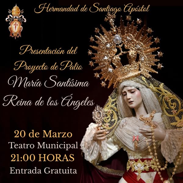 Presentación del Palio de María Santísima de los Ángeles: Arte y Fe en Santiago Apóstol - 643543019 18108557692748556 6102022424080563137 n