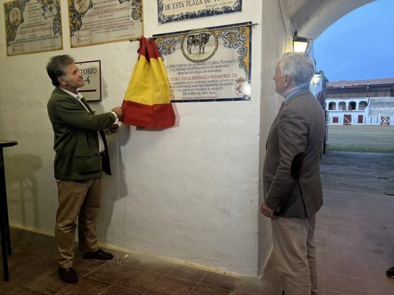 Homenaje al Toro «Desgreñado» en Almagro: Placa Conmemorativa y Entrega de Trofeos