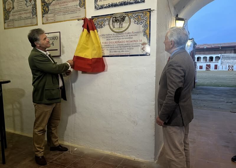 Homenaje al Toro «Desgreñado» en Almagro: Placa Conmemorativa y Entrega de Trofeos