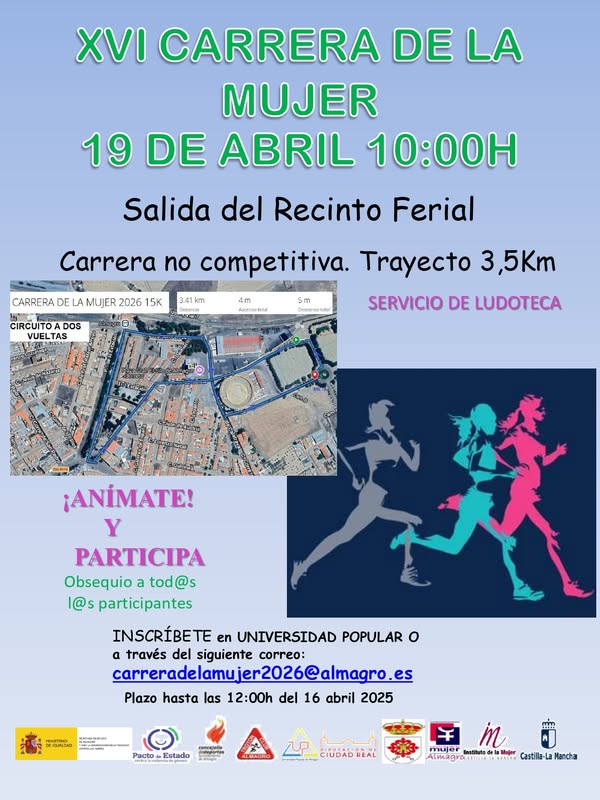 Regresan las Jornadas de Cultura, Mujer y Deporte en Almagro: del 19 al 24 de abril 1 Regresan las Jornadas de Cultura, Mujer y Deporte en Almagro: del 19 al 24 de abril - 667807888 1020637730290240 2340323328058692559 n