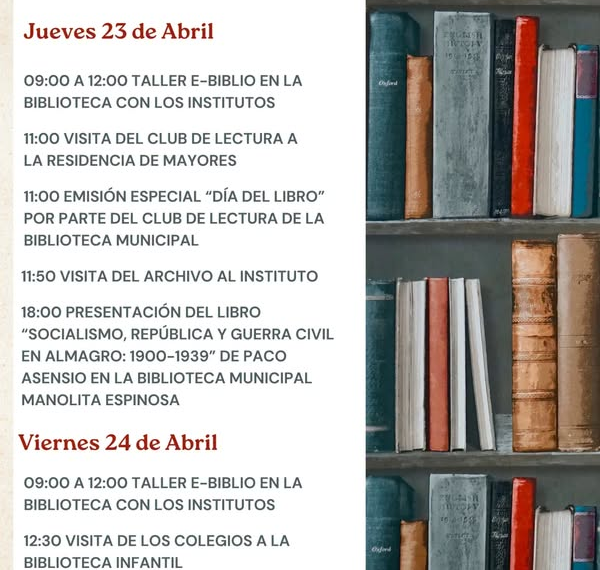 Celebración del Día del Libro con Actividades para Todas las Edades en la Biblioteca Municipal