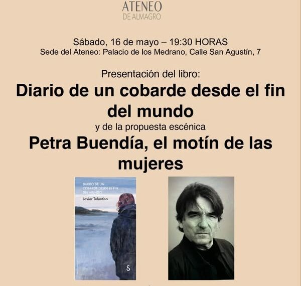 Presentación en el Ateneo: Novela de Tolentino y obra teatral sobre rebelión femenina