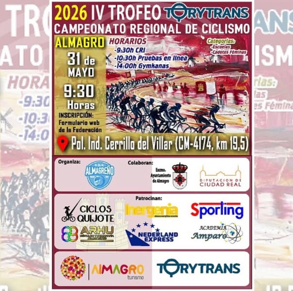 Almagro será sede del Campeonato Regional de Ciclismo 2026 en el IV Trofeo Torytrans - 707454237 18253259605305421 2749383125025079426 n