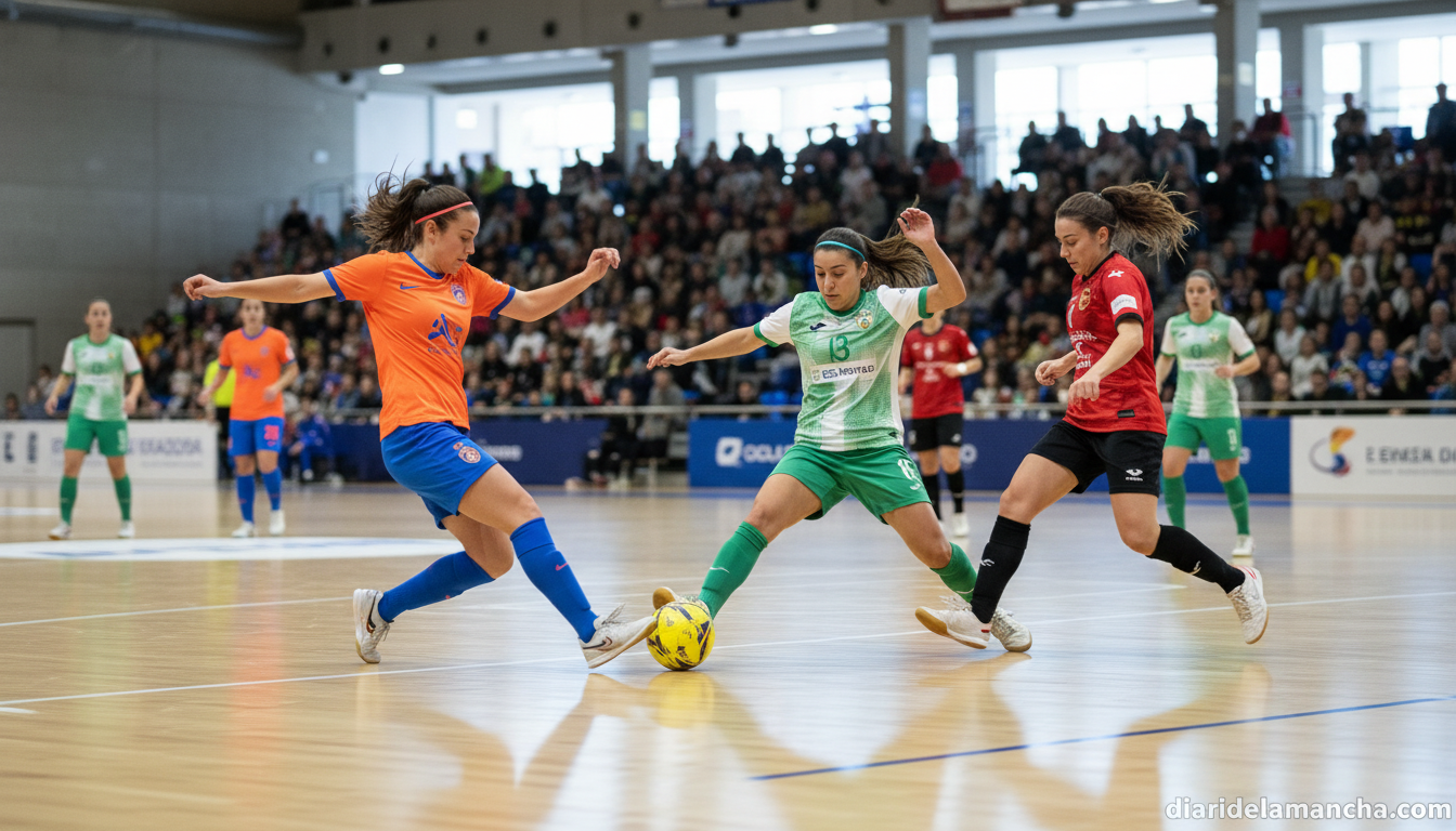 El Salesianos Puertollano cierra la liga regular en Córdoba con el liderato en juego - salesianos puertollano futbol sala femenino segunda division