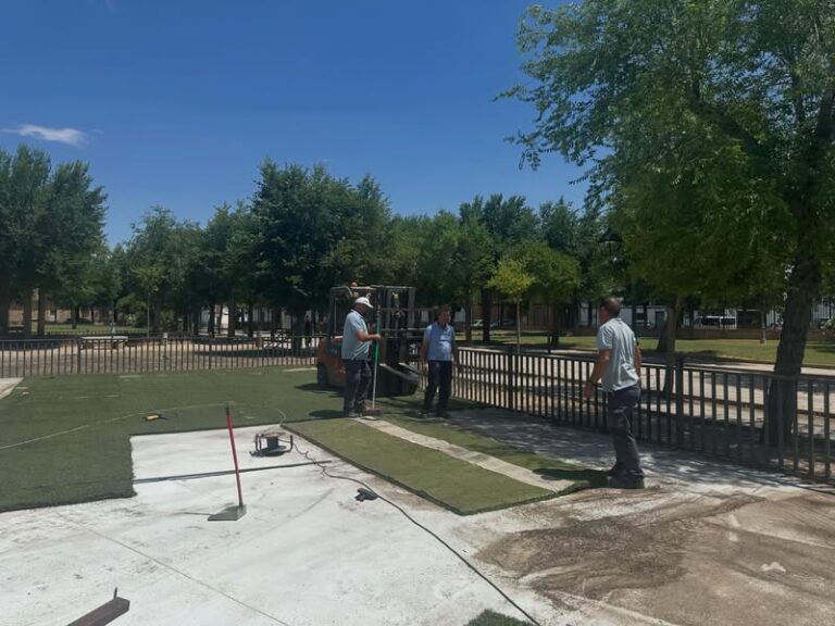 Comienzan las obras del nuevo parque infantil en el Parque de La Florida de Almagro