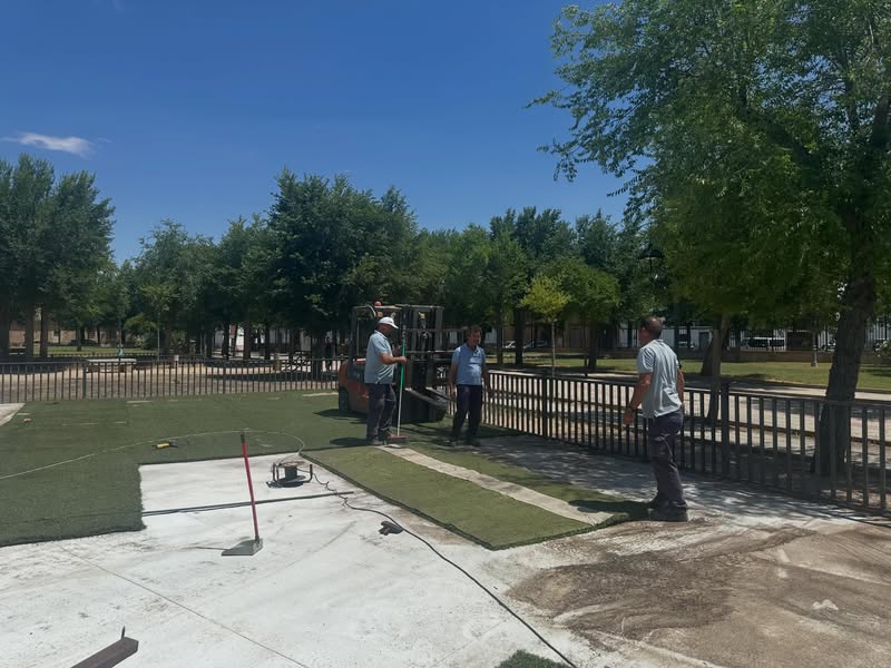 Comienzan las obras del nuevo parque infantil en el Parque de La Florida de Almagro - 718131689 18254740372305421 1647669746134926398 n