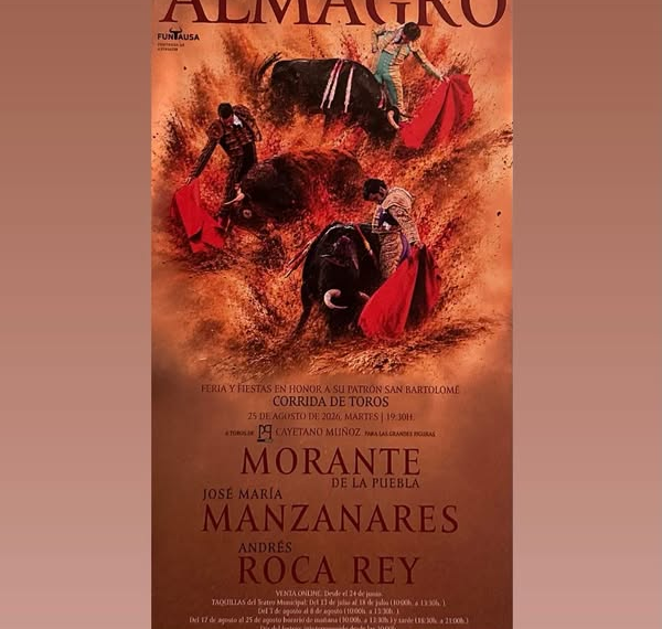 Morante, Manzanares y Roca Rey: Figuras de la Feria Taurina de Almagro 2026