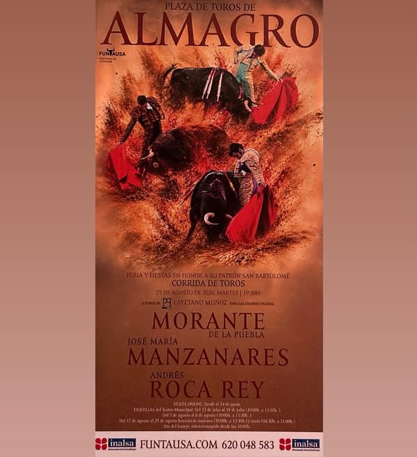 Morante, Manzanares y Roca Rey: Figuras de la Feria Taurina de Almagro 2026 1 Morante, Manzanares y Roca Rey: Figuras de la Feria Taurina de Almagro 2026 - 730480993 1753382409439525 3284729200887449995 n
