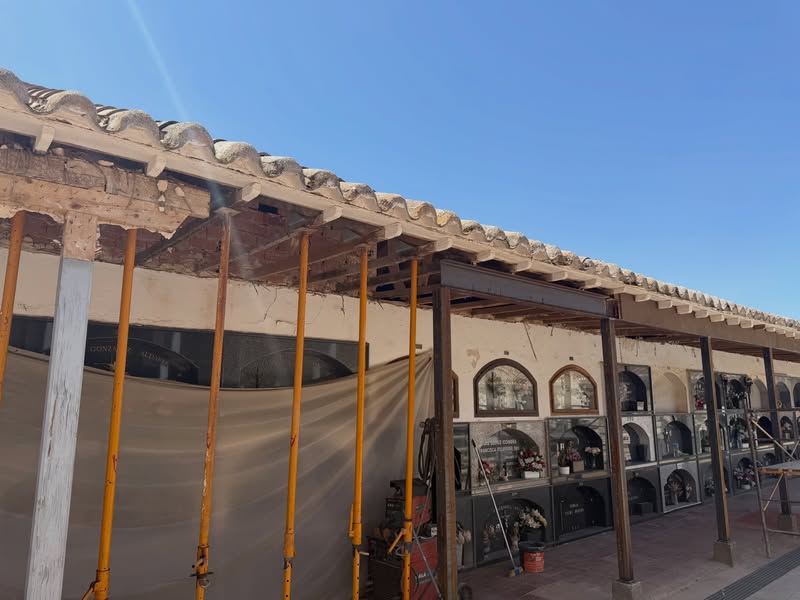 Avanzan las obras de mejora del Cementerio Municipal de Almagro
