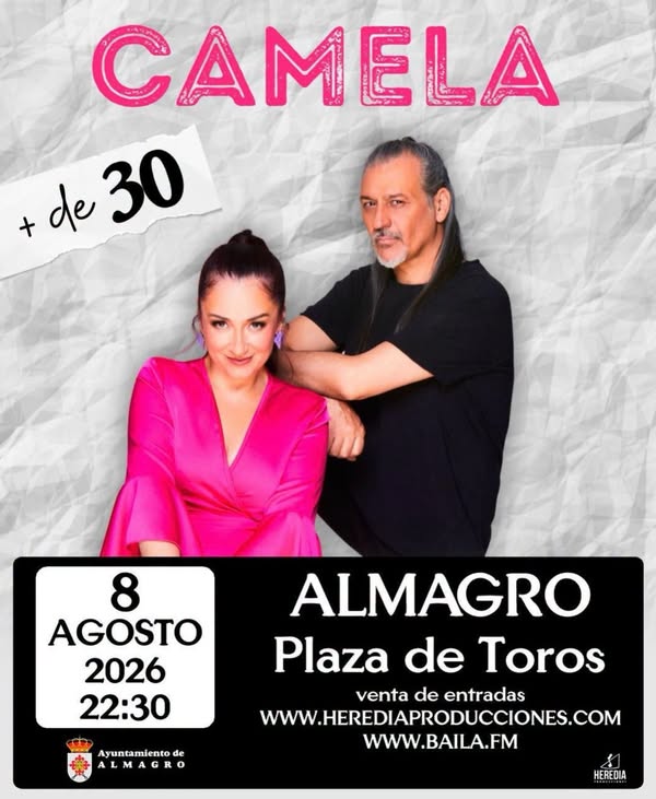Camela en Vivo: Gran Concierto en Almagro el 8 de Agosto
