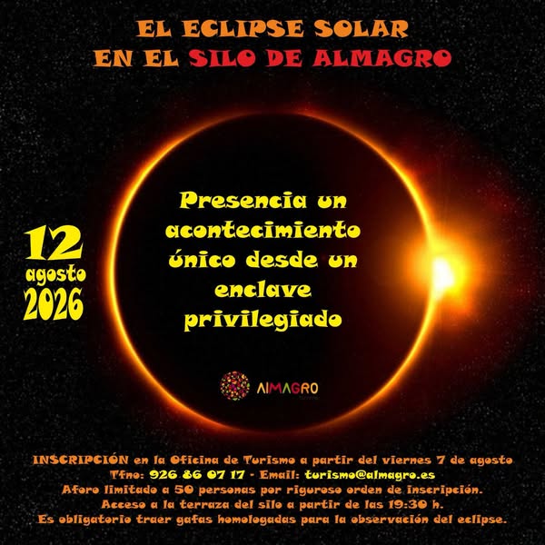 Disfruta el Eclipse Solar en el Silo de Almagro: Inscripciones Abiertas 7 de Agosto