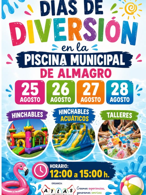 Diversión para los pequeños en la Feria de la Piscina Municipal de Almagro en agosto 3 Diversión para los pequeños en la Feria de la Piscina Municipal de Almagro en agosto