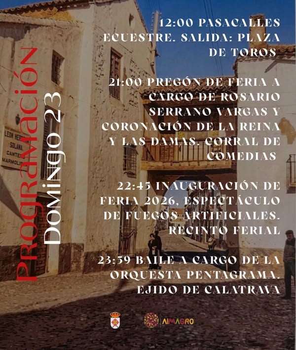 Actividades del Domingo 23: Inicio de Ferias y Fiestas en Honor a San Bartolomé Apóstol 2026