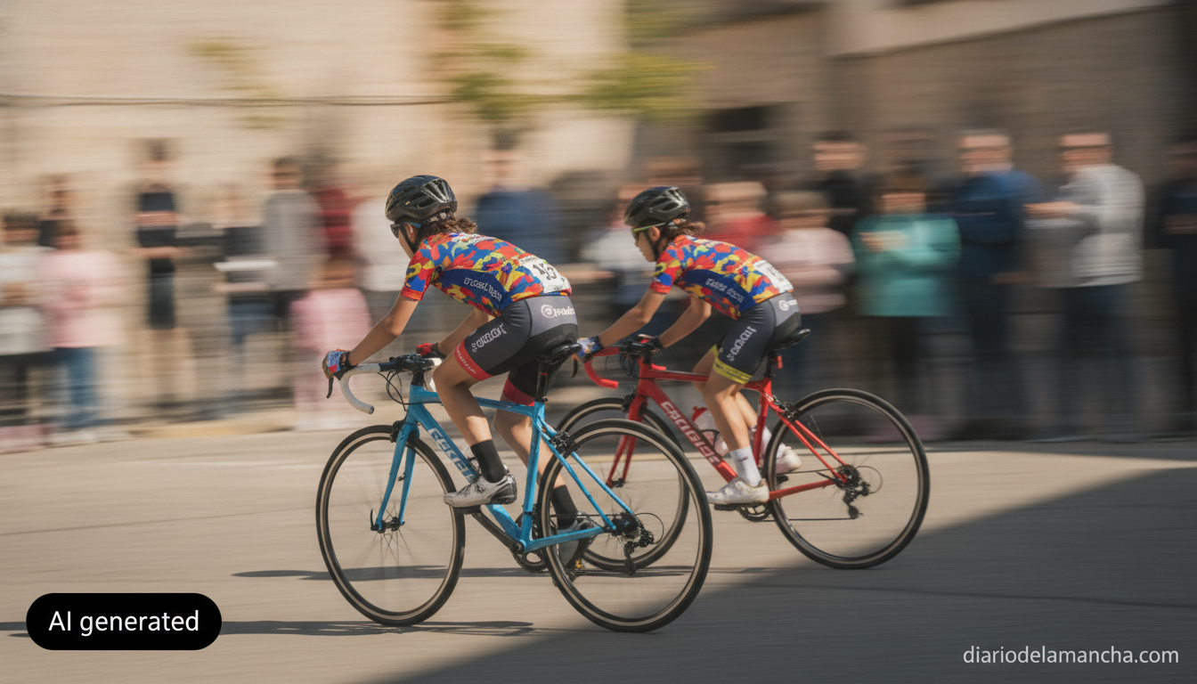 El ciclismo escolar regional vuelve a brillar en Daimiel por la vistosidad de sus carreras