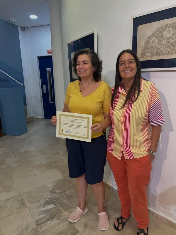 La concejal de cultura entrega diplomas del Curso Intensivo de Encaje en Almagro