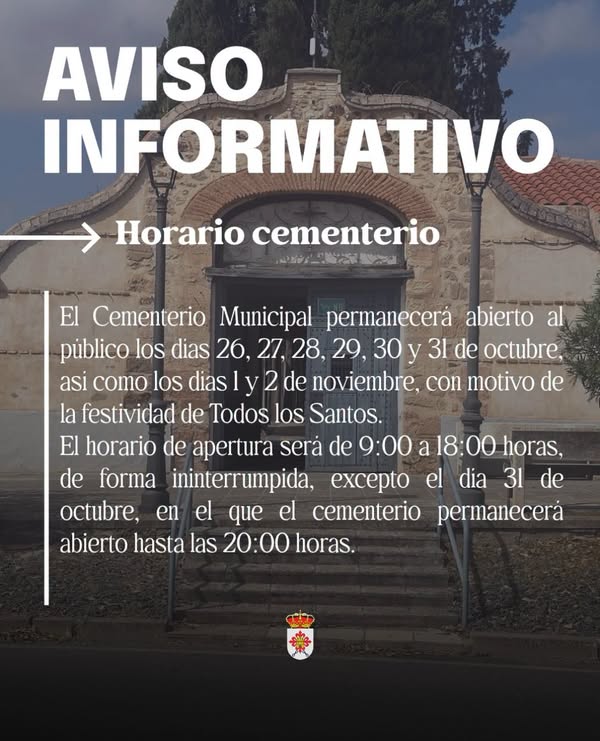 Horario Especial del Cementerio Municipal por la Festividad de Todos los Santos: Detalles Aquí